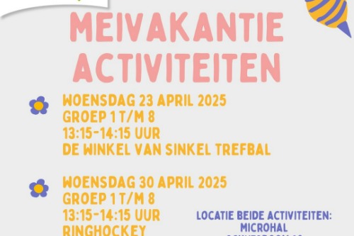 meivakantie activiteiten